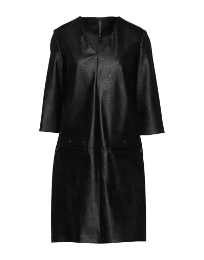 Manila Grace Woman Mini Dress Black Size 2 Viscose, Polyurethane