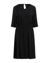 Manila Grace Woman Mini Dress Black Size 4 Viscose In Black