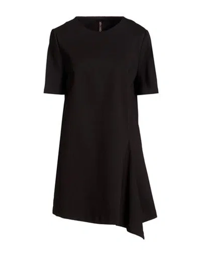 Manila Grace Woman Mini Dress Black Size 4 Viscose, Polyamide, Elastane