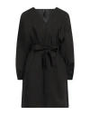 Manila Grace Woman Short Dress Black Size 6 Cotton In Black