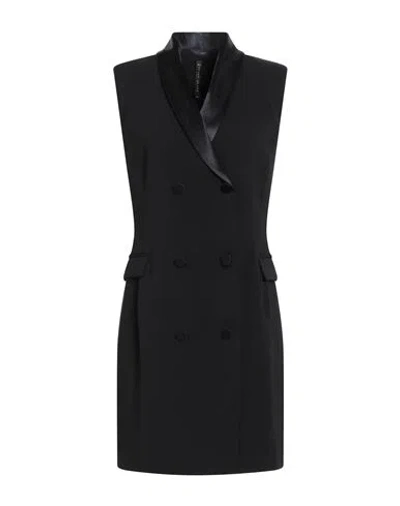 Manila Grace Woman Mini Dress Black Size 8 Polyester, Elastane