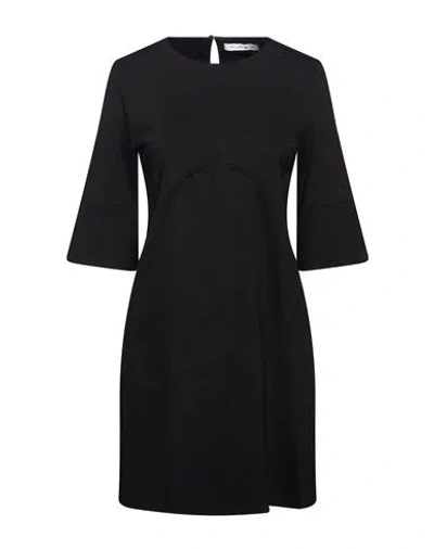 Manila Grace Woman Mini Dress Black Size 8 Viscose, Polyamide, Elastane