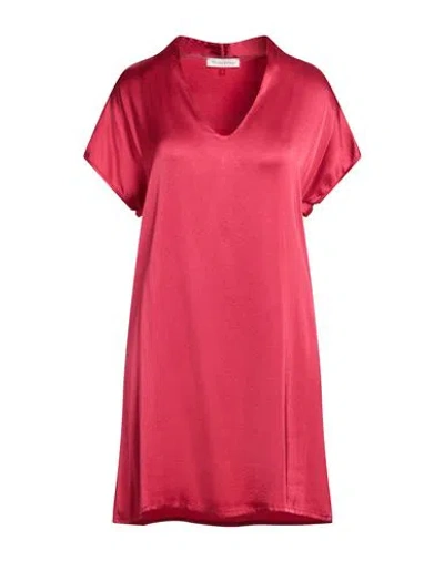 Manila Grace Woman Mini Dress Garnet Size 10 Viscose, Elastane In Red