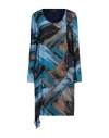 Manila Grace Woman Short Dress Light Blue Size 8 Viscose In Blue