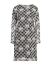 Manila Grace Woman Mini Dress Light Grey Size 10 Viscose