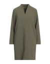 Manila Grace Woman Mini Dress Military Green Size 8 Polyester, Viscose, Elastane