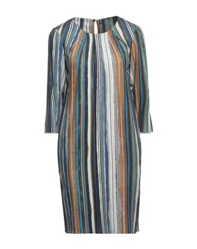 Manila Grace Woman Short Dress Navy Blue Size 2 Viscose