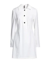 Manila Grace Woman Mini Dress Off White Size 4 Cotton, Polyamide, Elastane In Off White