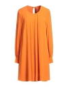 Manila Grace Woman Mini Dress Orange Size 4 Viscose In Orange