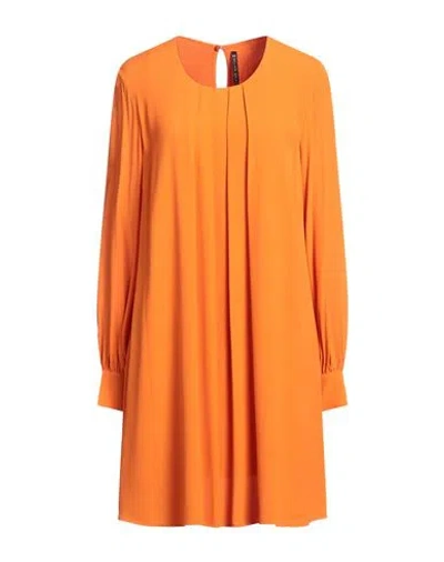 Manila Grace Woman Mini Dress Orange Size 4 Viscose