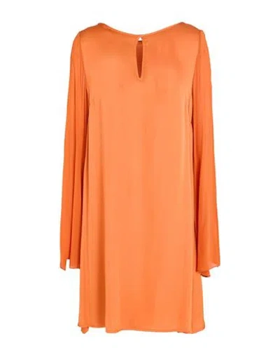 Manila Grace Woman Mini Dress Orange Size 6 Viscose