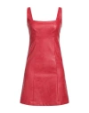 Manila Grace Woman Mini Dress Red Size 10 Viscose, Polyurethane In Red