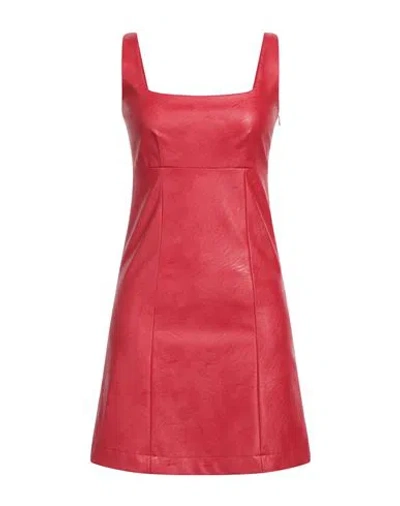 Manila Grace Woman Mini Dress Red Size 10 Viscose, Polyurethane