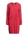 Manila Grace Woman Short Dress Red Size 8 Viscose