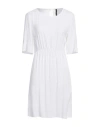 Manila Grace Woman Mini Dress White Size 4 Viscose