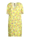 Manila Grace Woman Mini Dress Yellow Size 6 Viscose In Yellow