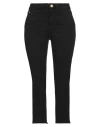 Manila Grace Woman Pants Black Size 2 Cotton, Elastane In Black