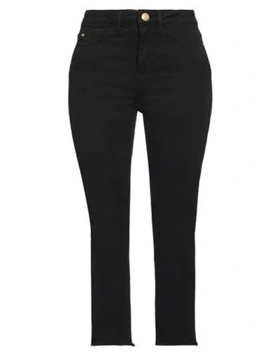 MANILA GRACE MANILA GRACE WOMAN PANTS BLACK SIZE 4 COTTON, ELASTANE