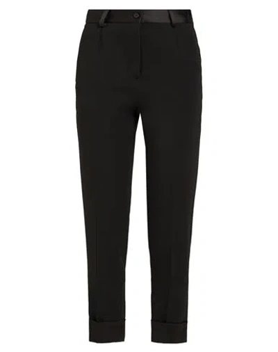 Manila Grace Woman Pants Black Size 6 Polyester, Viscose