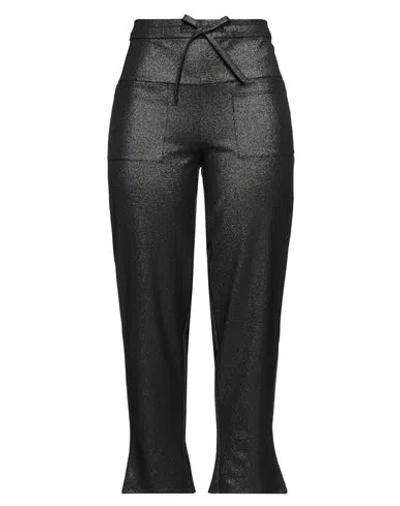 Manila Grace Woman Pants Black Size 6 Polyester, Viscose, Elastane
