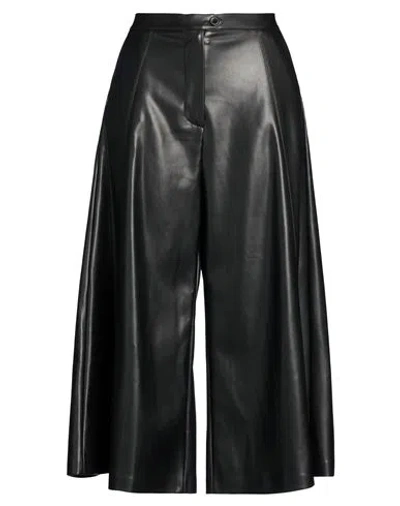 Manila Grace Woman Pants Black Size 6 Polyurethane, Polyester