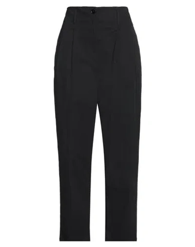 Manila Grace Woman Pants Black Size 8 Cotton, Elastane
