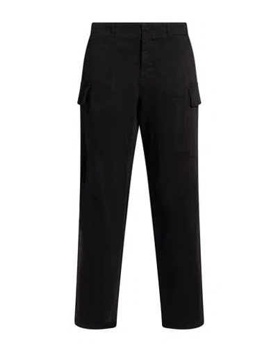 Manila Grace Woman Pants Black Size 8 Cotton, Elastane In Multi