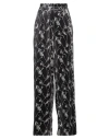 Manila Grace Woman Pants Black Size 8 Polyester, Elastane In Black
