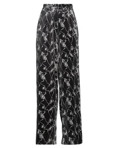 Manila Grace Woman Pants Black Size 8 Polyester, Elastane