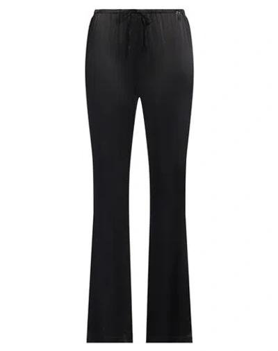 Manila Grace Woman Pants Black Size 8 Rayon, Viscose
