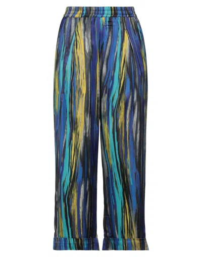 Manila Grace Woman Pants Blue Size 4 Viscose