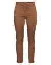 Manila Grace Woman Pants Brown Size 6 Cotton, Elastane