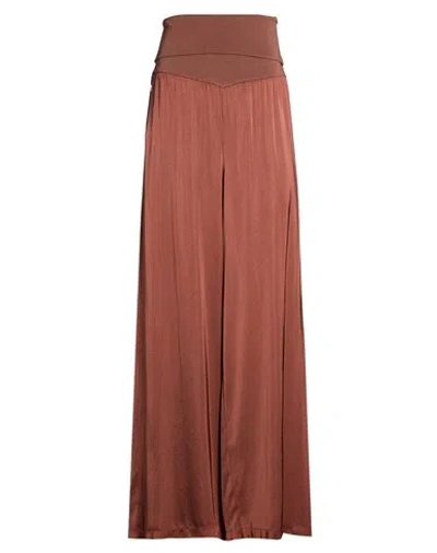 Manila Grace Woman Pants Brown Size 8 Viscose