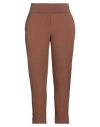 Manila Grace Woman Pants Camel Size 10 Cotton, Elastane, Polyester In Beige