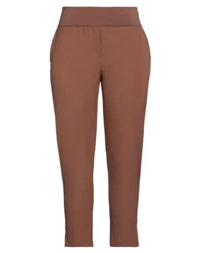 Manila Grace Woman Pants Camel Size 10 Cotton, Elastane, Polyester In Beige
