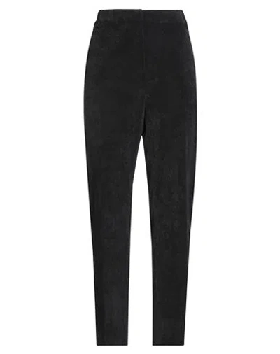 Manila Grace Woman Pants Charcoal Size 8 Polyester, Polyamide, Elastane In Black