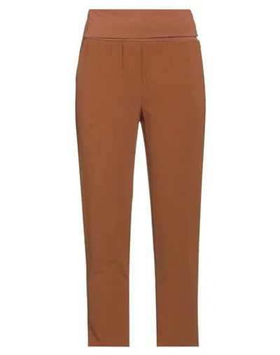 Manila Grace Woman Pants Chocolate Brown Size 2 Polyester, Elastane, Cotton