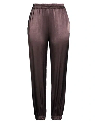 Manila Grace Woman Pants Dark Brown Size 12 Viscose