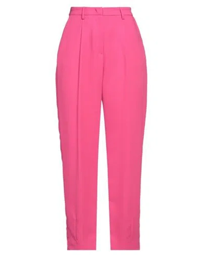Manila Grace Woman Pants Fuchsia Size 8 Polyester In Pink