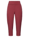 Manila Grace Woman Pants Garnet Size 4 Polyester, Elastane, Cotton In Red