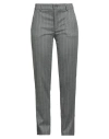 Manila Grace Woman Pants Grey Size 12 Polyester, Viscose, Elastane