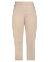 Manila Grace Woman Pants Khaki Size 10 Cotton In Beige