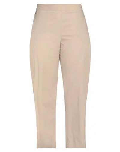Manila Grace Woman Pants Khaki Size 10 Cotton In Beige