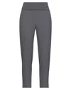 Manila Grace Woman Pants Lead Size 12 Cotton, Elastane, Polyester In Grey