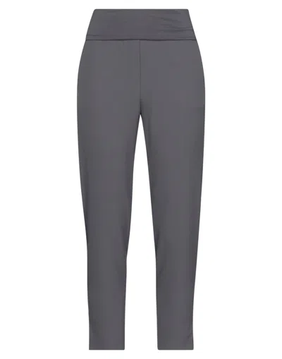 Manila Grace Woman Pants Lead Size 4 Cotton, Elastane, Polyester In Grey