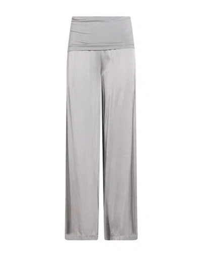 Manila Grace Woman Pants Light Grey Size 4 Viscose In Gold