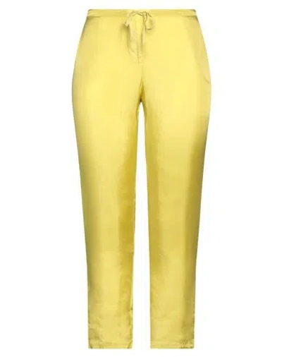 Manila Grace Woman Pants Acid Green Size 10 Viscose
