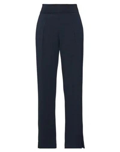 Manila Grace Woman Pants Midnight Blue Size 10 Polyester, Elastane, Cotton