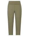 Manila Grace Woman Pants Military Green Size 4 Cotton, Elastane