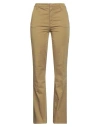 Manila Grace Woman Pants Military Green Size 4 Cotton, Elastane In Green